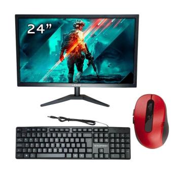 Imagem de Kit 1 Monitor Led 24 Polegadas Full Hd E Perifericos - Kit 1