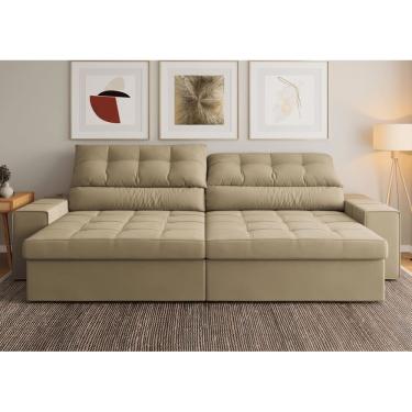 Imagem de Sofá Medelín 2,75m (L) com Carregador USB Retrátil e Reclinável