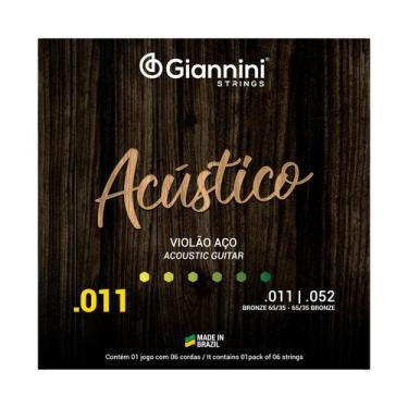 Imagem de Encordoamento giannini violao 011 gespw bronze 65/35