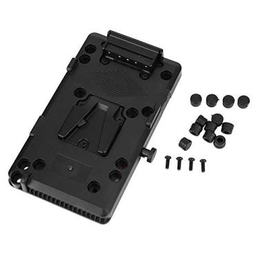 Imagem de Serounder V-Shoe Mount Battery Back Pack Plate Adapter V-Lock Battery Powered Plate for Camera Camcorder