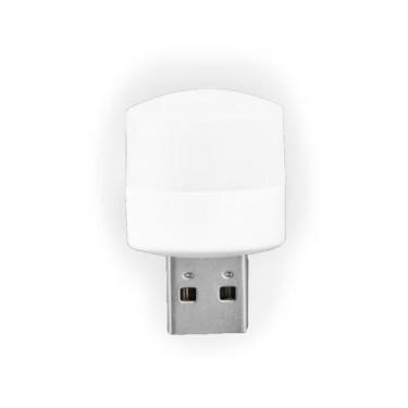Imagem de Mini Luminária Luz Lampada Led Abajur Usb Notebook Branco - Shop Mix