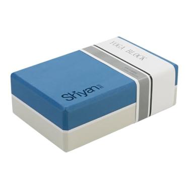 Imagem de kowaku Acessórios de ioga de bloqueio de ioga melhoram a flexibilidade do equipamento assistivo de ioga tijolo tijolo para a academia em casa Toning, Azul E Bege