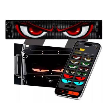 Imagem de Olhos Led Para Para-brisa De Caminhão De Carro Enfeite De Lojas Painel Tela Led Flexível