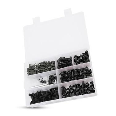 Imagem de Kit de Parafusos M5 M6, Parafusos de Carenagem de Alumínio de Boleto de 198 Unidades para a Maioria das Motocicletas, Prata Preto Vermelho Azul Verde Dourado Com Hardware para