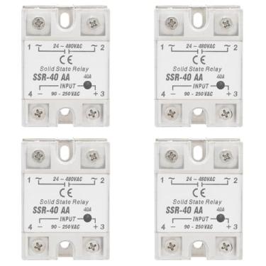 Imagem de Módulo de relé de Estado Sólido 4 Unidades 40A para Controle de Saída de Entrada AC-AC Em de Automação Residencial