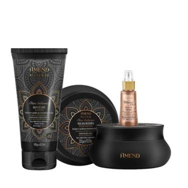 Imagem de Amend Millenar Óleos Indianos Masc 300ml + Balm Selante 180ml + Millen