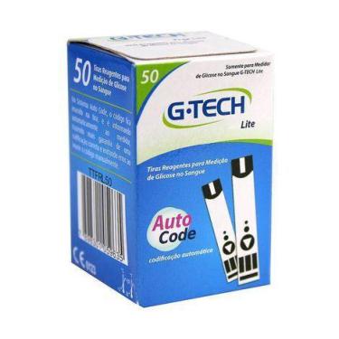 Imagem de Tiras Reagentes Gtech Lite Para Glicemia 50 Unidades - G-tech