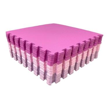 Imagem de Kit 10 Tapete Tatame EVA Tons de Menina 50x50x1cm 10mm