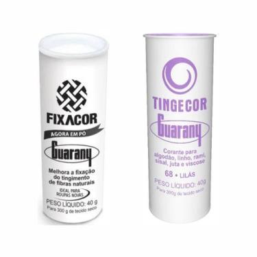 Imagem de Kit FixaCor + Corante de Roupas Lilás Guarany