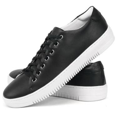 Imagem de Tênis Casual em Couro SapatoFran Nextep Masculino, Preto, 39