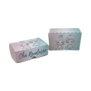 Imagem de Kit 10 Caixinhas Lembrancinha Chá Revelação Presente Itens