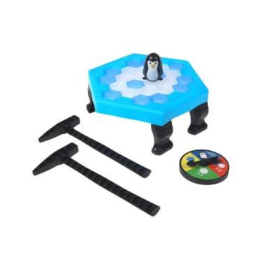 Imagem de Jogo Quebra Gelo do Pinguim, Jogo de Estratégia e Coordenação, com Tabuleiro Hexagonal e Martelos
