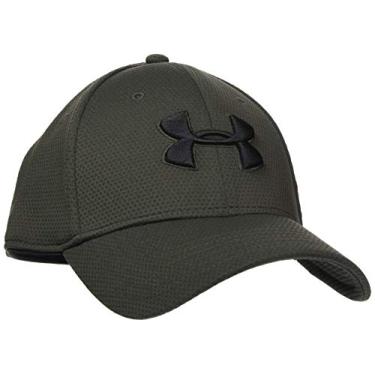 Imagem de Under Armour Boné masculino UA Blitzing II elástico, Verde barroco/preto, G-GG