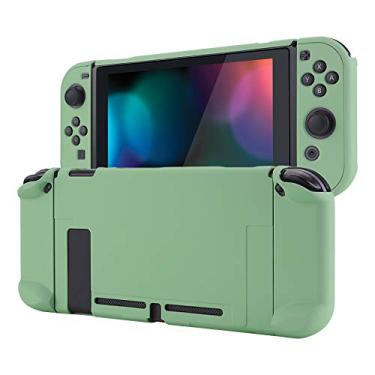 Imagem de eXtremeRate PlayVital Back Cover for Nintendo Switch Console, NS Joycon Handheld Controller Separable Protector Hard Shell, Customized Dockable Protective Case for Nintendo Switch - Matcha Green