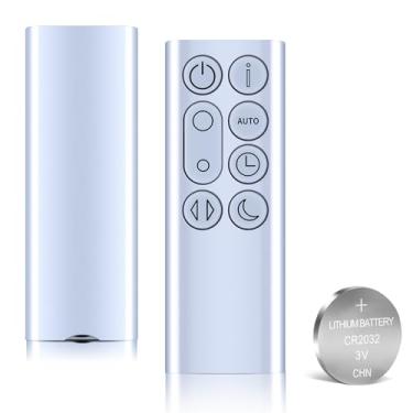 Imagem de WDZP Novo controle remoto de substituição adequado para Dyson Hot + Cool Fan Aquecedor Torre TP4A TP4B TP05 PH01 (apenas para prata, com bateria)