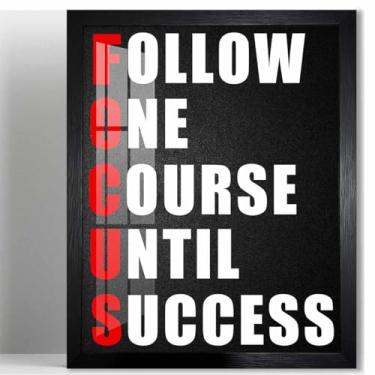 Imagem de Biufo Citações inspiradoras pôster de arte de parede motivacional impressão em tela decoração de parede para quarto sala de aula sala de estudo (25 x 20 cm, emoldurado)