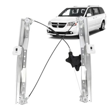 Imagem de ISINFLASH Regulador de vidro elétrico dianteiro do lado do motorista 749-508 sem substituição de motor adequado para Chrysler Town & Country Dodge Grand Caravan Ram C/V para VW Routan 2008-2016