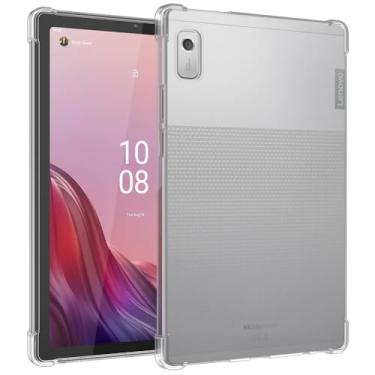 Imagem de Callyue Capa para Lenovo Tab M9 22.9 cm versão 2023 (Tab M9 TB310FU / TB310XU), capa protetora de canto lateral de TPU macio e leve para Lenovo Tab M9, transparente