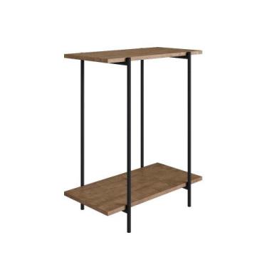 Imagem de Mesa Lateral Tube Vermont-Est. Preta Industrial Artesano - Artesano Ho