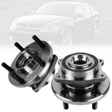 Imagem de Conjunto de cubo e rolamento da roda dianteira 513263 2 peças FIT Chrysler Sebring 2007–2014 Cirrus Dodge Avenger – 5 Lug ABS – Substituir OEM # 513263