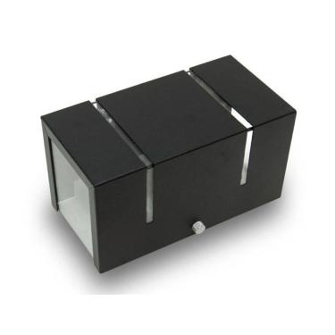 Imagem de Arandela 2 Fachos E Frisos Externa E Interna Preta