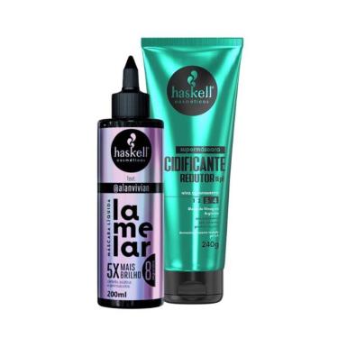 Imagem de Kit Máscara Líquida Lamelar + Supermáscara Acidificante Redutor De Ph - Haskell