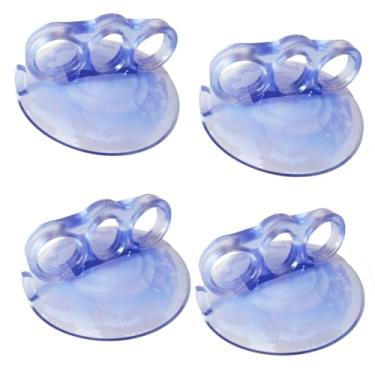 Imagem de Kit com 4 Ventosa Tipo Garra Em Silicone Cristal ou Black de110mm Martelinho De Ouro Alta Sucção Funilaria Tela Azuleijo (Cristal)