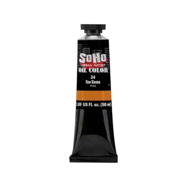 Imagem de Soho Urban Artist Tinta a óleo - Siena crua, tubo de 50 ml - Cores a óleo mais valorizadas para pintura, excelente carga de pigmento