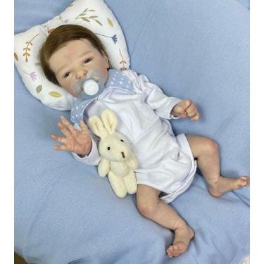 Imagem de Bebê Reborn Menino Realista Ana Dolls, MAMA, FAZ XIXI E TOMA BANHO, Ca