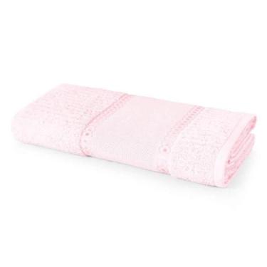Imagem de Toalha De Banho Para Bordar Algodão Passa Fitas Karsten Rosa, Banho, b