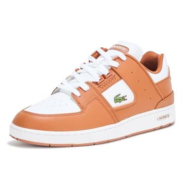 Imagem de Lacoste Tênis masculino Court Cage, Marrom e branco, 43