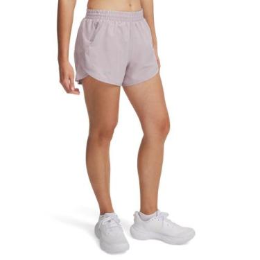 Imagem de Shorts de Corrida Under Armour Fly By Feminino, Cinza, M