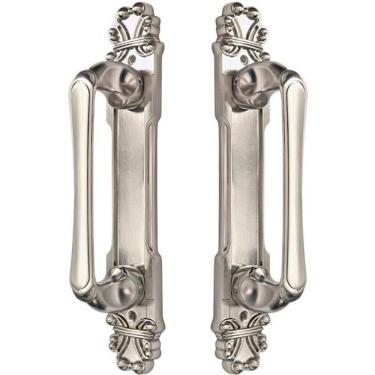 Imagem de Puxador Duplo Mozart 280Mm Níquel Escovado Porta Pivotante