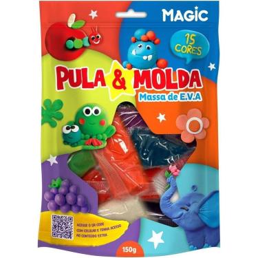 Imagem de Pula & Molda - Massa De E.V.A - 15 Cores - Magic Kids