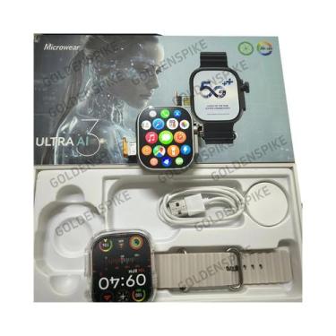 Imagem de Smartwatch Microwear S10 Ultra AI3 4G 5G LTE Com Câmera Rotativa, NFC,