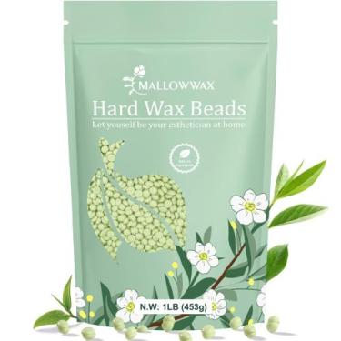 Imagem de Hard Wax Beads Mallowwax Tea Tree para pele sensível 454g