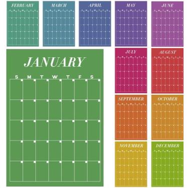 Imagem de Calendario de Pared Fullhawl 2025-2026 para Pizarra Blanca 30x42 cm 12