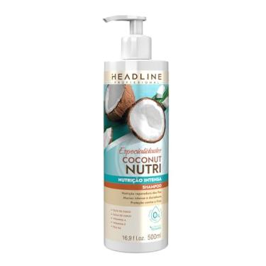 Imagem de Shampoo Coconut Nutri - Limpa Suavemente e Nutre - HEADLINE Especialidades - 500ml
