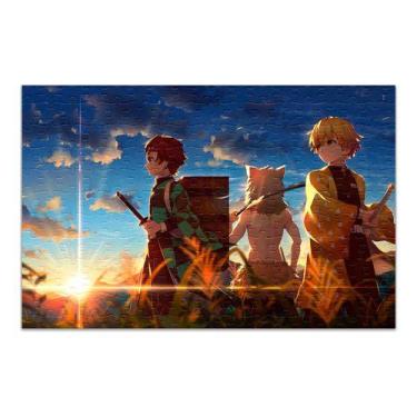 Imagem de Quebra Cabeça Demon Slayer Personalizado 120 Peças 001 - Pomps Geek
