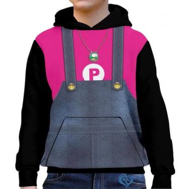 Imagem de Moletom Peach Infantil UNISSEX Super Mario Blusa canguru - Alemark, 14