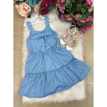 Imagem de Vestido Blogueirinha Lola Azul Bebê - Moda Verão Casual, Spindle, 4