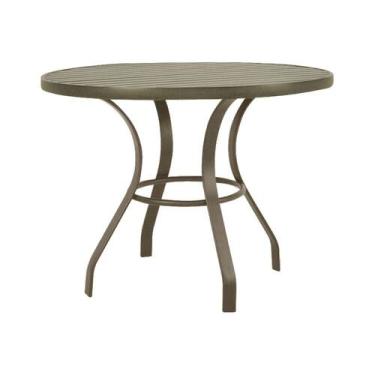 Imagem de Mesa para Ambiente Externo Prime 1,00m Redondo em Aluminio Ripado - Be
