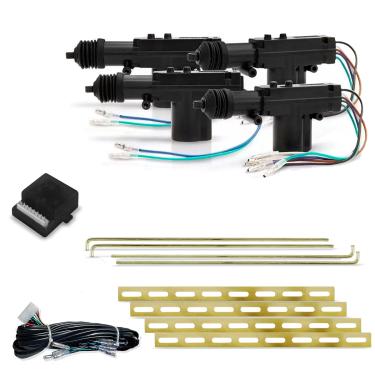 Imagem de Kit Trava Elétrica 4 Portas Universal Modelo Espaguete KX3