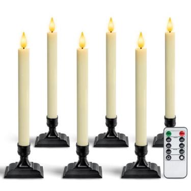 Imagem de Lâmpada Homemory LED Window Velas com temporizador remoto 28cm