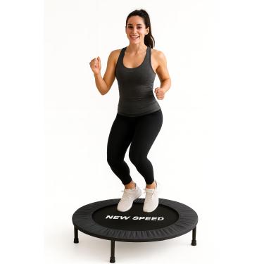 Imagem de Trampolim Jump New Speed – Cama Elástica para Exercício Físico e Queima Calorias – Preto