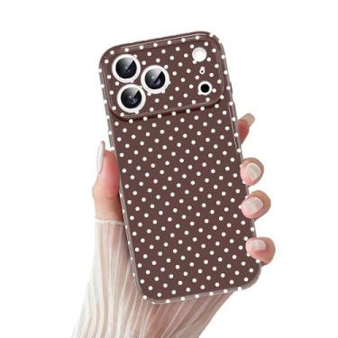 Imagem de RUMDEY Capa de telefone de bolinhas para iPhone 17 Pro capa com estampa de moda fofa de 6,3 polegadas, design de impressão elegante na moda feminina capa protetora para câmera brilhante macia fina à