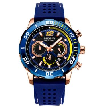 Imagem de Relógio Esportivo Masculino De Silicone A Prova D'água Luminoso