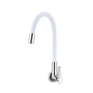 Imagem de Torneira Lorenflex De Parede Com Bica Flexível Lorenzetti, Branco