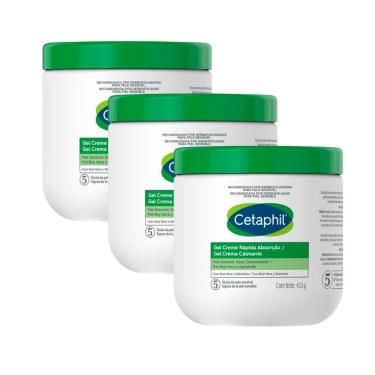 Imagem de Kit 3 Cetaphil Gel Creme Rápida Absorção 453g