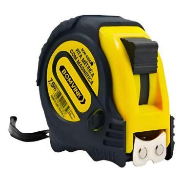 Imagem de Trena Fita Métrica Com Magnetica 7,5 Metros 25mm Emborracha - Bomvink